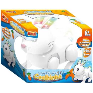Imagem de Meu primeiro coelhinho com luz e som 16cm zoop, ., UN
