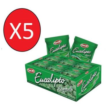Imagem de Kit 5 caixas Mini Goma Eucalipto Original 25X18g - Docile