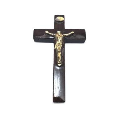 Imagem de Crucifixo De Porta E Parede Madeira Pequeno 7,5 Cm - FORNECEDOR 11