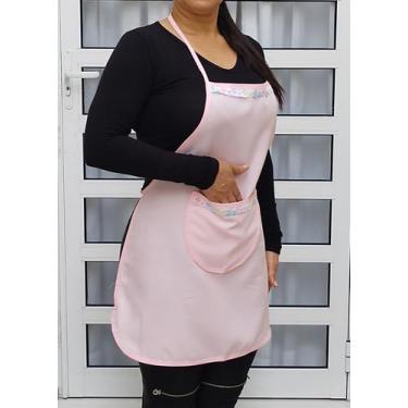 Imagem de Avental de Frente com bolso Oxford - MUNDO DOS AVENTAIS , Rosa