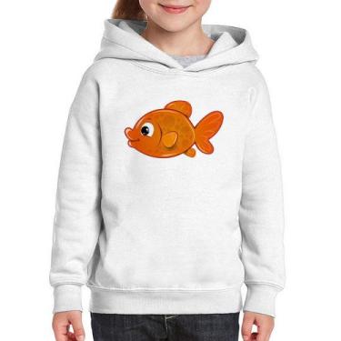 Imagem de Moletom Infantil Peixinho Brinquedo - Foca na Moda, Branco, 10