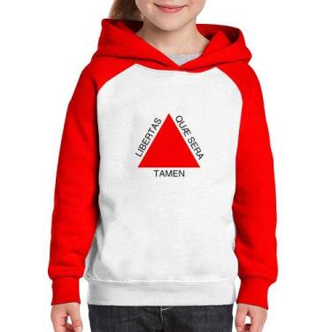 Imagem de Moletom Infantil Minas Gerais - Foca na Moda, Branco, Vermelho, 10