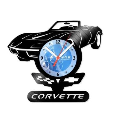 Imagem de Relógio De Parede Disco Vinil Carros - Corvette - VCA-009 - Modernarte