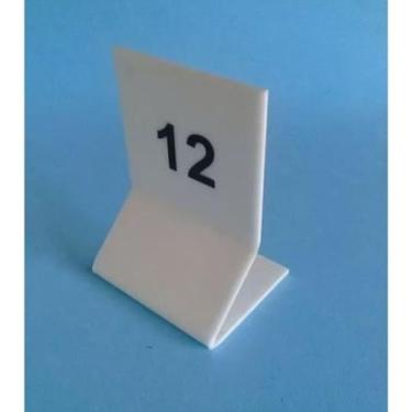 Imagem de Display Acrílico Placa Numerador Mesa Bar Alto Relevo 10pcs - GV Criaç