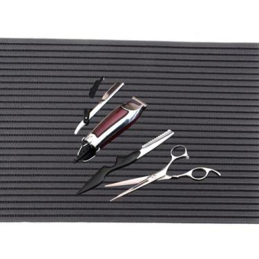 Imagem de Tapete Antiderrapante Bancada Barbeiro Cabeleireiro Proteção - Kapazi,