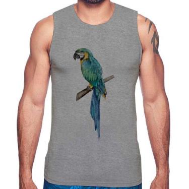 Imagem de Regata Arara Azul - Foca na Moda, Cinza, P