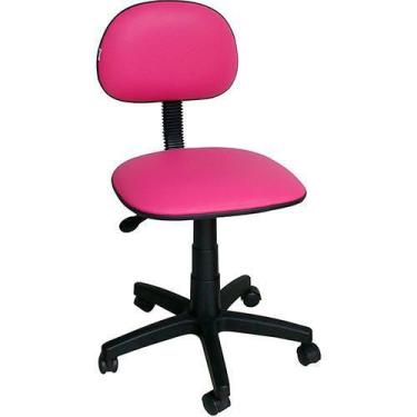 Imagem de Cadeira Secretária Laminada Ibiza Pistão a Gás Corano Pink - Mix Movei