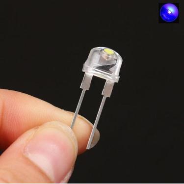 Imagem de 20x led chapeu de palha 8mm azul - E-San