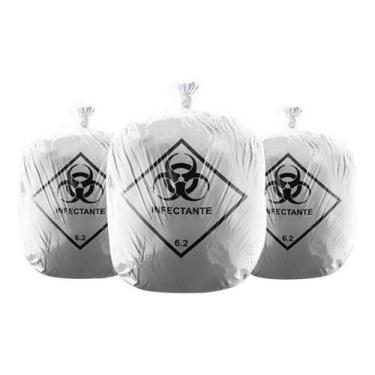 Imagem de Saco De Lixo Infectante 50 Litros Branco - HIGIPACK