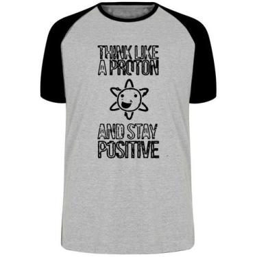 Imagem de Camiseta Think like Proton  Blusa Plus Size extra grande adulto ou inf