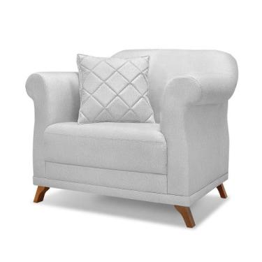 Imagem de Poltrona Decorativa Estofada Sala Quarto Escritório Leitura Fiorela - 