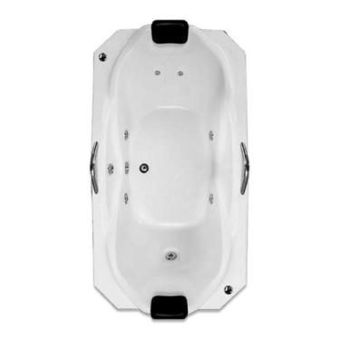 Imagem de Banheira Dupla Munique COMPLETA com hidro em acrílico - Só Banheiras, 