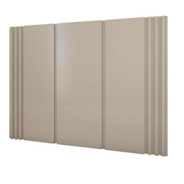 Imagem de Cabeceira Cama Solteiro Ripada 1,60m TN 100% MDF Casa Lar - Casa Lar D