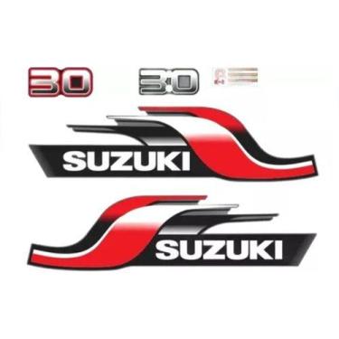 Imagem de Kit Faixa Adesivo Motor De Popa Suzuki 30 Hp 1997 A 1999 - SPTS