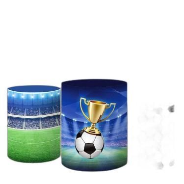 Imagem de Trio De Capas Cilindros 3D Sublimado Futebol Fcc-111