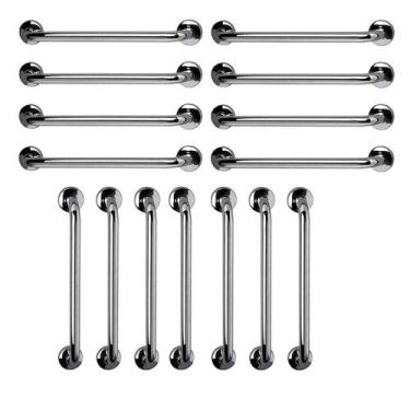 Imagem de Barra Apoio 60cm Aço Inox Kit 15 Unidades Idoso Gestante Criança Acess