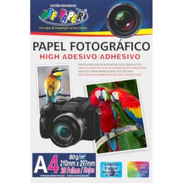 Imagem de Papel Fotografico High Adesivo A4 20Folhas 10534 Off Paper