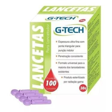 Imagem de Lanceta Para Lancetadora 30g C/ 100 Lancetas Agulha - G-Tech