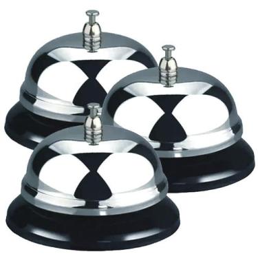 Imagem de 3 Campainhas Sino Mesa Balcão Restaurante Hotel Recepção - IDEA+PRO