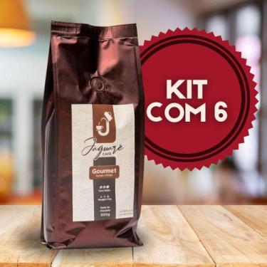 Imagem de KIT 6 Café Jaguaré  Café Conilon Goumert 500 g - Cafe calvi