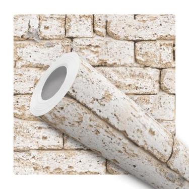 Imagem de Papel De Parede Adesivo Lavável Canjiquinha Rustica Realista Pedras Ef