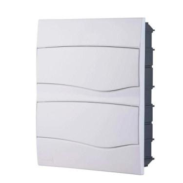 Imagem de Quadro Central PVC de Embutir Nema Para 24 Disjuntores 56300055 Tramon
