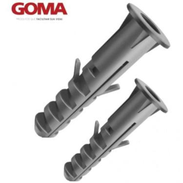 Imagem de Kit Bucha Plástica com Aba Goma 6mm 50 Peças