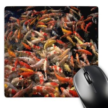 Imagem de 3dRose Mouse pad LLC 20 x 20 x 0,63 cm, peixe Koi (mp_33169_1)