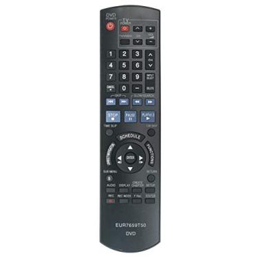 Imagem de Controle remoto substituído EUR7659T50 compatível com gravador de DVD Panasonic DMR-EZ17 DMR-EZ17P DMR-EZ17PK DMR-EZ17S DMR-EZ37VK DMR-EZ37VS DMR-EZ17K N2QAYB000212