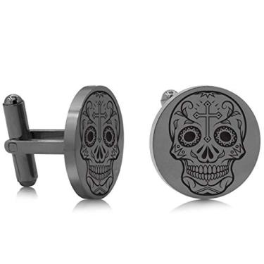 Imagem de Abotoaduras masculinas em aço inoxidável - vários estilos de abotoaduras personalizadas gravadas para homens abotoaduras de aço inoxidável para homens abotoaduras personalizadas para homens abotoaduras exclusivas