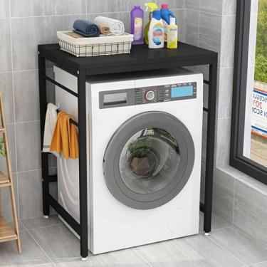 Imagem de Prateleira de lavanderia sobre lavadora e secadora, prateleira empilhável para lavadora e secadora, prateleira de armazenamento sobre secadora, para lavanderia, vaso sanitário, 70 x 60 x 95 cm,