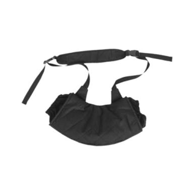 Imagem de Dynwave Mão mais quente bolsa manga de aquecimento mão macio leve luvas handwarmer com alça ajustável para acampamento beisebol futebol, Preto