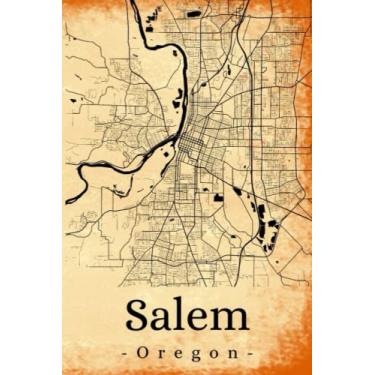 Imagem de Salem Oregon: Your city, your region, your home! | Composition Notebook 6x9 blank 120 pages