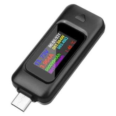 Imagem de MakerHawk Tipo-C Testador de Medidor USB de Potência USB Multímetro Tensão e Teste de Corrente 0-5.1A 4-30V Testador de Energia USB Testador Multifunções Capacidade de Testador de Tensão de Corrente Detector