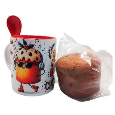 Imagem de Canetone Caneca com colher Gente que ama Chocotone + Chocotone 80 g