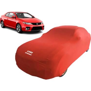 Imagem de Capa Carro Kia Cerato Koup Protege Pintura Tecido Macio (Vermelho)