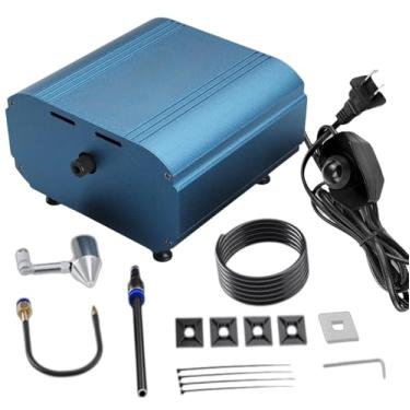 Imagem de Assistência de ar a laser, bomba de assistência de ar para gravador a laser, kit de assistência a laser WQV 20W para cortadores a laser 99%, remove fumaça e poeira, baixo ruído, saída de ar ajustável
