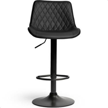 Imagem de Banqueta Alta Giratória Cozinha Bar Balcão Bancada Encosto prime.offic