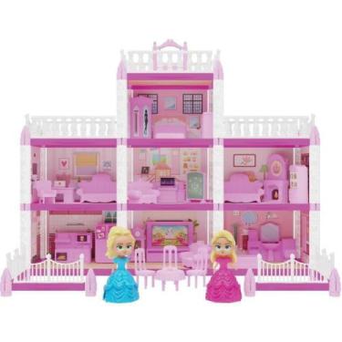 Imagem de Casinha de Boneca Castelinho da Princesa 160pçs - GGB Plast