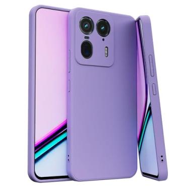 Imagem de Capa Capinha Silicone Para Motorola Moto Edge 50 Ultra 5G Premium Forrada (LILAS)