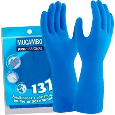 Imagem de Luva Mucambo Lisa Azul .G