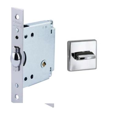Imagem de Fechadura 1070 Rolete 45mm Banheiro Cromada Lafonte Porta Pivoltante -