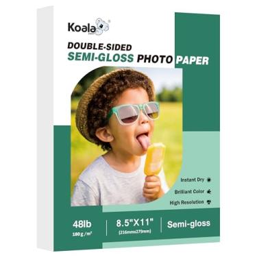 Imagem de Koala Papel Fotográfico Semibrilhante Dupla Face, A4, 100 Folhas, 22 kg, para Impressora a Jato de Tinta e Laser