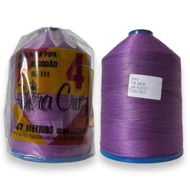 Imagem de Linha Vera Cruz Para Pipas Fio 04 de 6000 Jardas 100% Algodão Tex 111 (Roxo)