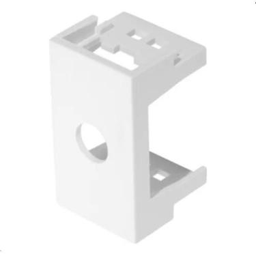 Imagem de Módulo Saída De Fio 10mm Branco Linha Modulare Fame