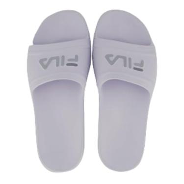 Imagem de Chinelo Fila Drifter Sleek Slide Branco e Cinza