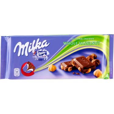 Imagem de Chocolate Milka Whole Hazelnut 100G