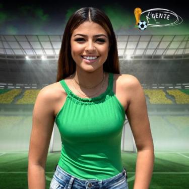 Imagem de Body Básico Trançado Copa Do Mundo Brasil suplex confortavel - cowgirl