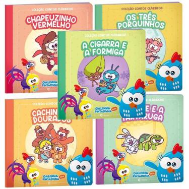 Imagem de Coleção Contos Clássicos Com Galinha Pintadinha Kit 5 Volumes Chapeuzi