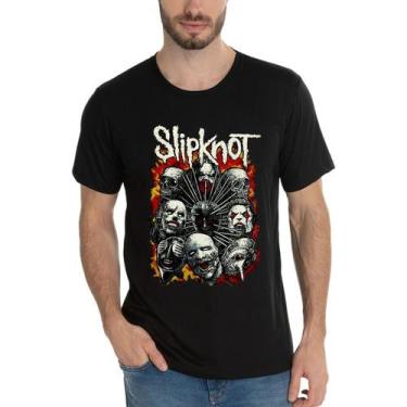 Imagem de Camisa SlipKnot Banda Camiseta Masculina E Baby Look Feminina DTF - SE